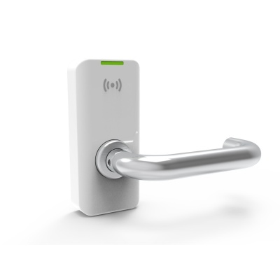 Электронная ручка RIVIO Lite, белый считыватель, хром закругл ручка под 8 шток