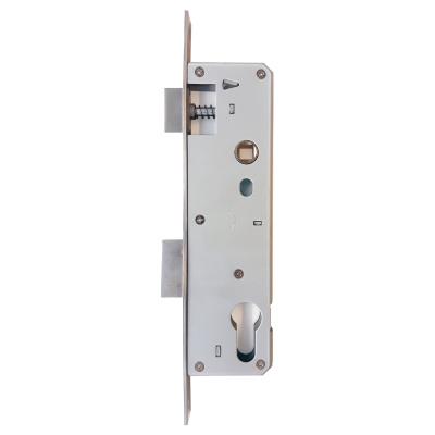 Замок для ПВХ дверей фалевая защелка ригель 850 85/25/8 F=16 нерж. ст. 