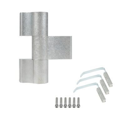 Петля для алюминиевых дверей dormakaba 03-AL/3, 3-х секционная для холодного профиля, неокрашенная, индивидуальная упаковка