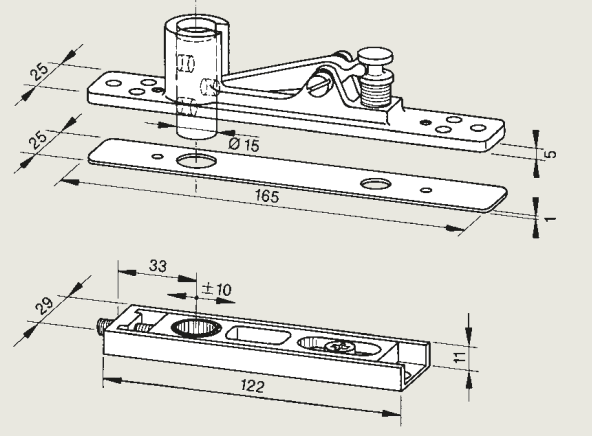Петля в сборе 8062