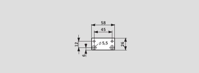 Чертеж монтажной пластины для рычага TS 73V