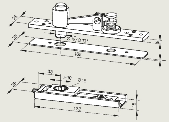 Петля в сборе 8066