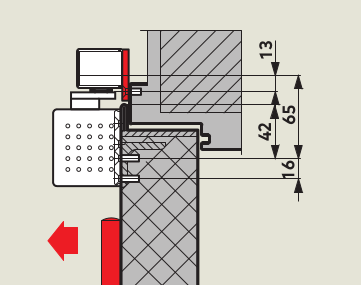 Монтажная пластина 40 мм для G-SR