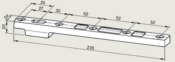 Нижняя петля для маятниковых дверей 7421