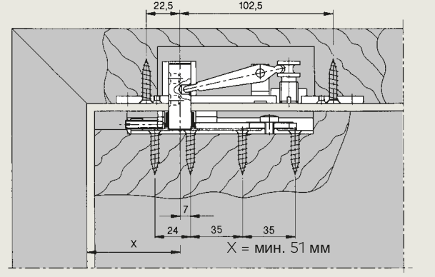 Петля шарнирная 8066