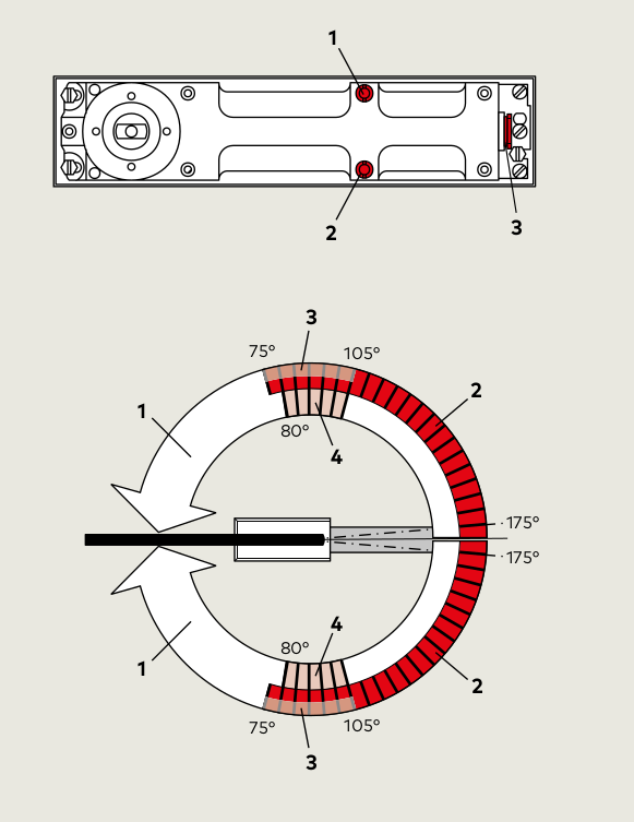Чертеж доводчик BTS 80